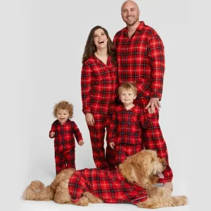 High Quality Plaid Christmas Pajamas Set Adults Kids  Family Look Costumes